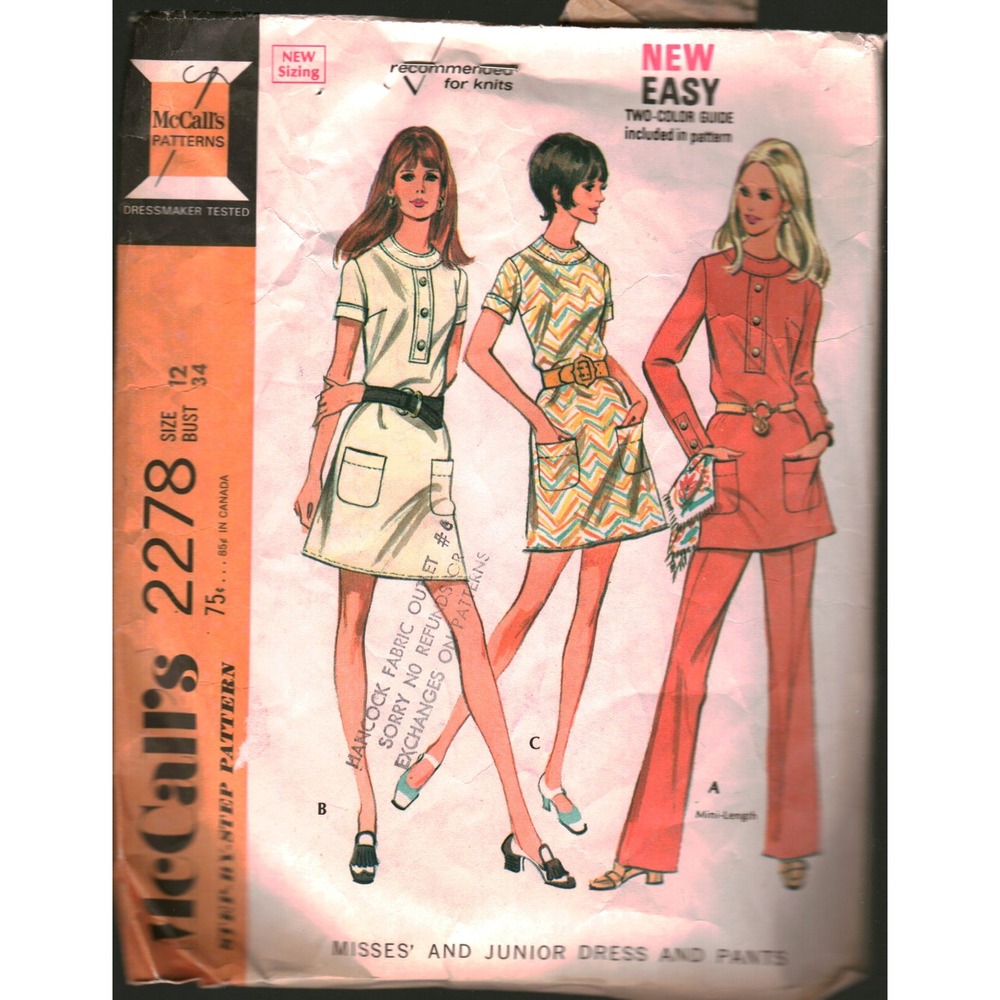 Normal Variabiliti Pattern McCall's | Office | Vintage 97 Mccalls 2278 Dress And Pants Sewing ...